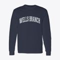 Wells Branch Texas Varsity Classic Long Sleeve T-Shirt additional view 1