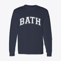 Bath Maine Varsity Classic Long Sleeve T-Shirt additional view 1