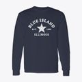 Blue Island Illinois Star Classic Long Sleeve T-Shirt additional view 1