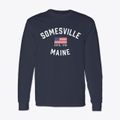 Somesville Maine Patriot Classic Long Sleeve T-Shirt additional view 1