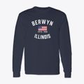 Berwyn Illinois Patriot Classic Long Sleeve T-Shirt additional view 1