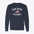 San Diego California Patriot Classic Long Sleeve T-Shirt additional view 1