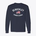 Sewickley Pennsylvania Patriot Classic Long Sleeve T-Shirt additional view 1