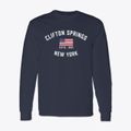 Clifton Springs New York Patriot Classic Long Sleeve T-Shirt additional view 1
