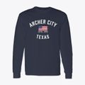 Archer City Texas Patriot Classic Long Sleeve T-Shirt additional view 1