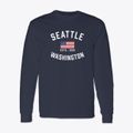 Seattle Washington Patriot Classic Long Sleeve T-Shirt additional view 1