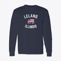 Leland Illinois Patriot Classic Long Sleeve T-Shirt additional view 1