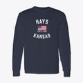 Hays Kansas Patriot Classic Long Sleeve T-Shirt additional view 1
