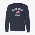 West Grove Iowa Patriot Classic Long Sleeve T-Shirt additional view 1