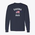 Savona Ohio Patriot Classic Long Sleeve T-Shirt additional view 1