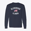 Glenwood Illinois Patriot Classic Long Sleeve T-Shirt additional view 1