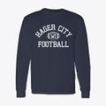 Hager City Wisconsin Football Classic Long Sleeve T-Shirt additional view 1