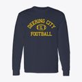 Deering City Illinois Football Classic Long Sleeve T-Shirt additional view 1