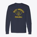 West Andover New Hampshire Pickleball Classic Long Sleeve T-Shirt additional view 1