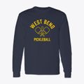 West Bend Wisconsin Pickleball Classic Long Sleeve T-Shirt additional view 1