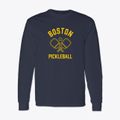 Boston Massachusetts Pickleball Classic Long Sleeve T-Shirt additional view 1