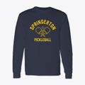 Springerton Illinois Pickleball Classic Long Sleeve T-Shirt additional view 1