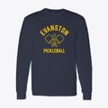 Evanston Illinois Pickleball Classic Long Sleeve T-Shirt additional view 1