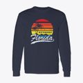 West Pensacola Florida Palm Tree Sunset Classic Long Sleeve T-Shirt additional view 1