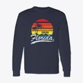 Cocoa Florida Palm Tree Sunset Classic Long Sleeve T-Shirt additional product view 1