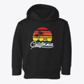 Clay California Palm Tree Sunset Toddler Hoodie additional view 1