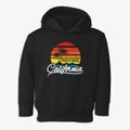 Pacific Grove California Palm Tree Sunset Toddler Hoodie additional view 1