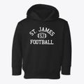 Saint James School Classic Football Toddler Hoodie additional view 1