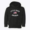 Little River Arkansas Patriot Toddler Hoodie additional view 1