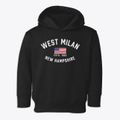 West Milan New Hampshire Patriot Toddler Hoodie additional view 1