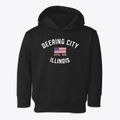 Deering City Illinois Patriot Toddler Hoodie additional view 1