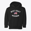West Kraft Wisconsin Patriot Toddler Hoodie additional view 1