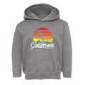 Montecito California Palm Tree Sunset Toddler Hoodie additional view 1