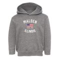 Malden Illinois Patriot Toddler Hoodie additional view 1