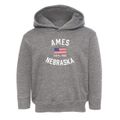 Ames Nebraska Patriot Toddler Hoodie additional view 1