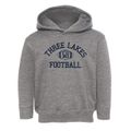 Three Lakes Wisconsin Football Toddler Hoodie additional view 1