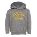 West View Vermont Football Toddler Hoodie additional view 1