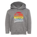 Goldenrod Florida Palm Tree Sunset Toddler Hoodie additional view 1