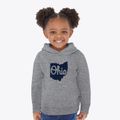 Ohio Script State Toddler Hoodie additional product view 2