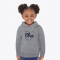 Ohio Script Shape Toddler Hoodie additional product view 2
