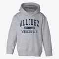 Allouez Wisconsin Classic Established Toddler Hoodie additional view 1