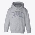 Lodi Wisconsin Trendy Block Toddler Hoodie additional view 1
