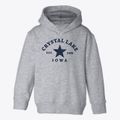 Crystal Lake Iowa Star Toddler Hoodie additional view 1