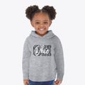 Ohio Leopard Text Toddler Hoodie additional product view 2