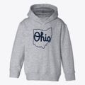 Ohio Script Shape Toddler Hoodie additional product view 1