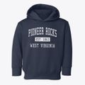 Pioneer Rocks West Virginia Classic Established Toddler Hoodie additional view 1