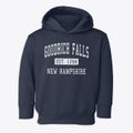Goodrich Falls New Hampshire Classic Established Toddler Hoodie additional view 1