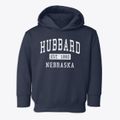 Hubbard Nebraska Classic Established Toddler Hoodie additional view 1