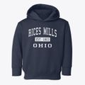 Rices Mills Ohio Classic Established Toddler Hoodie additional view 1