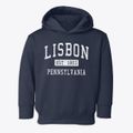 Lisbon Pennsylvania Classic Established Toddler Hoodie additional view 1