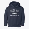 Phillips Point Massachusetts Classic Established Toddler Hoodie additional view 1